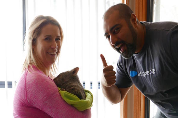 Wombatforce volunteers to the rescue at Sleepy Burrows