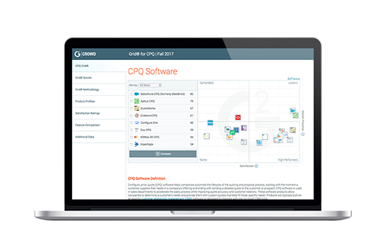 Salesforce CPQ Named Fall 2017 Leader in CPQ Software