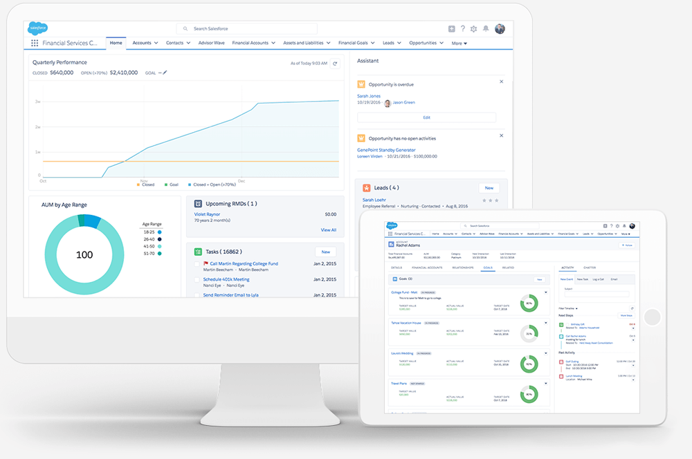業界用金融サービス向け CRM