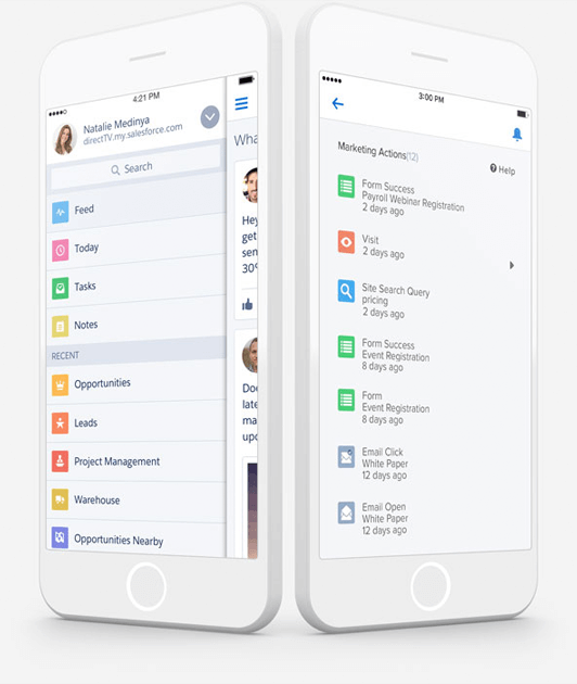 salesforce mobile features