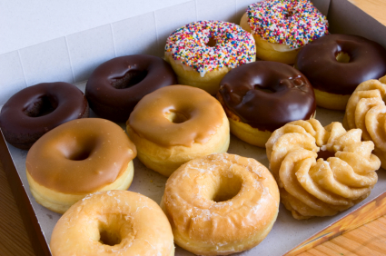 Image result for box full of doughnuts